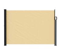 vidaXL Store latéral rétractable Sable 300 x 140 cm Polyester, Auvent rétractable Moderne, rectangulaire, pour Ombre, écran de confidentialité, séparation de Jardin, Protection Contre Le Vent