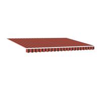 vidaXL Store Manuel rétractable Orange et Marron 450 x 350 cm, résistant aux intempéries, Facile à Monter. Idéal pour Faire de l'ombre et protéger Votre Balcon ou Votre terrasse des UV.