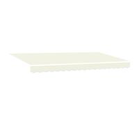 vidaXL Store Moteur rétractable 3,5 x 2m crème en Tissu extérieur Anti-UV, à Fixer au Mur, avec télécommande, imperméable, Pare-Soleil Moderne, abri de Jardin pour la terrasse en été