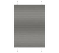 vidaXL Store plissé Anthracite 100x100 cm Largeur du Tissu 99,4 cm, Store plissé de fenêtre, Store accordéon, Store plissé de véranda, Plisse Aveugle