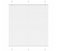 vidaXL Store plissé Blanc 120x100cm Largeur du Tissu 119,4cm Polyester, Store plissé de fenêtre, Store accordéon, Store plissé de véranda