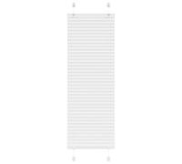 Vidaxl Store Plissé Blanc 40x100 Cm Largeur Du Tissu 39,4 Cm Polyester