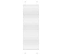 Vidaxl Store Plissé Blanc 40x150 Cm Largeur Du Tissu 39,4 Cm Polyester