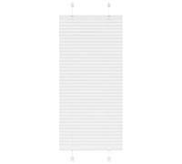 vidaXL Store plissé Blanc 55x150 cm Largeur du Tissu 54,4 cm Polyester, Store plissé de fenêtre, Store accordéon, Store plissé de véranda
