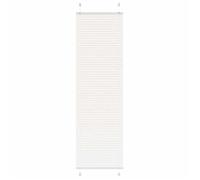 vidaXL Store plissé blanc 55x200 cm largeur du tissu 54,4 cm polyester, store plissé de fenêtre, store accordéon, store 4015508