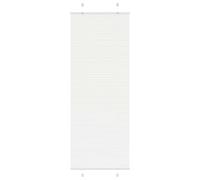 vidaXL Store plissé Blanc 75x200 cm Polyester Largeur tissu 74,4 cm pour fenêtre/véranda