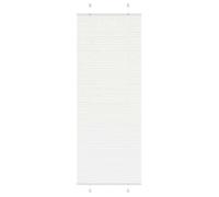 vidaXL Store plissé Blanc 75x200 cm Polyester Largeur tissu 74,4 cm pour fenêtre/véranda