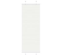 vidaXL Store plissé blanc 80x200 cm largeur du tissu 79,4 cm polyester, store plissé de fenêtre, store accordéon, store 4015513