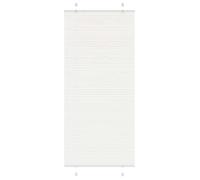 vidaXL Store plissé blanc 90x200 cm largeur du tissu 89,4 cm polyester, store plissé de fenêtre, store accordéon, store 4015515