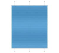 Vidaxl Store Plissé Bleu 110x100 Cm Largeur Du Tissu 109,4cm Polyester
