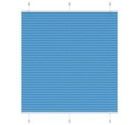 Vidaxl Store Plissé Bleu 115x150 Cm Largeur Du Tissu 114,4cm Polyester