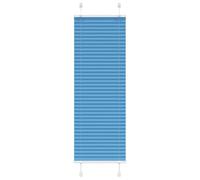 vidaXL Store plissé Bleu 40x150 cm Largeur du Tissu 39,4 cm Polyester, Store plissé de fenêtre, Store accordéon, Store plissé de véranda