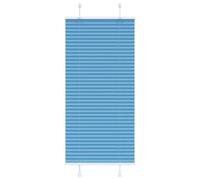vidaXL Store plissé Bleu 60x100 cm Largeur du Tissu 59,4 cm Polyester, Store plissé de fenêtre, Store accordéon, Store plissé de véranda
