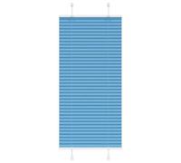 vidaXL Store plissé Bleu 60x100 cm Largeur du Tissu 59,4 cm Polyester, Store plissé de fenêtre, Store accordéon, Store plissé de véranda