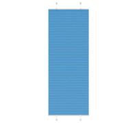 Vidaxl Store Plissé Bleu 70x200 Cm Largeur Du Tissu 69,4 Cm Polyester