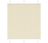 Vidaxl Store Plissé Crème 115x150cm Largeur Du Tissu 114,4cm Polyester