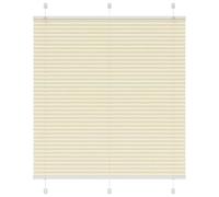 vidaXL Store plissé crème 120x100cm Largeur du Tissu 119,4cm Polyester, Store plissé de fenêtre, Store accordéon, Store plissé de véranda