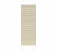 vidaXL Store plissé crème 40x100 cm Largeur du Tissu 39,4 cm Polyester, Store plissé de fenêtre, Store accordéon, Store plissé de véranda