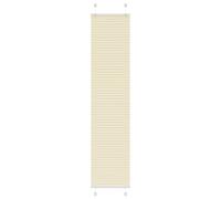 vidaXL Store plissé crème 40x200 cm Largeur du Tissu 39,4 cm Polyester, Store plissé de fenêtre, Store accordéon, Store plissé de véranda