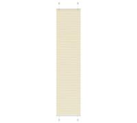 Vidaxl Store Plissé Crème 45x200 Cm Largeur Du Tissu 44,4 Cm Polyester