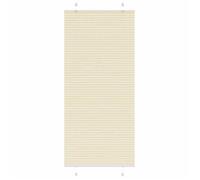 vidaXL Store plissé – Crème 90×200 cm, largeur du tissu 89,4 cm, polyester