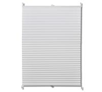 vidaXL Store plissé d'occultation 110x125 cm blanc