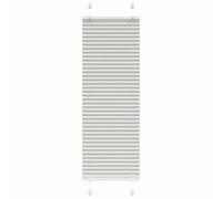 vidaXL Store plissé Gris Clair 45x150 cm Largeur du Tissu 44,4 cm, Store plissé de fenêtre, Store accordéon, Store plissé de véranda, Plisse Aveugle