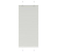 vidaXL Store plissé Gris Clair 55x150 cm Largeur du Tissu 54,4 cm, Store plissé de fenêtre, Store accordéon, Store plissé de véranda, Plisse Aveugle