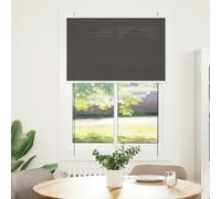 Vidaxl Store Plissé Noir 100x100 Cm Largeur Du Tissu 99,4 Cm Polyester