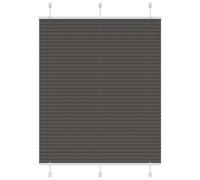 Vidaxl Store Plissé Noir 105x100 Cm Largeur Du Tissu 104,4cm Polyester