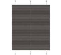 vidaXL Plissé noir 105x100 cm Largeur du tissu 104,4 cm Polyester