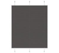 Vidaxl Store Plissé Noir 110x100 Cm Largeur Du Tissu 109,4cm Polyester