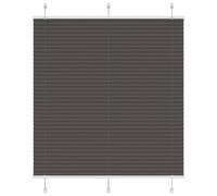 Vidaxl Store Plissé Noir 115x100 Cm Largeur Du Tissu 114,4cm Polyester