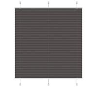 Vidaxl Store Plissé Noir 115x150 Cm Largeur Du Tissu 114,4cm Polyester