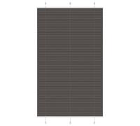 Vidaxl Store Plissé Noir 115x200 Cm Largeur Du Tissu 114,4cm Polyester