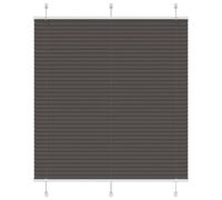 Vidaxl Store Plissé Noir 120x100 Cm Largeur Du Tissu 119,4cm Polyester