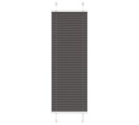 vidaXL Store plissé Noir 40x100 cm Polyester Largeur du tissu 39,4 cm pour fenêtre/véranda