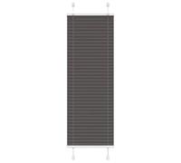 vidaXL Store plissé Noir 45x100 cm Largeur du Tissu 44,4 cm Polyester, Store plissé de fenêtre, Store accordéon, Store plissé de véranda