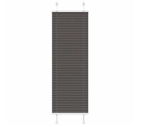 vidaXL Store plissé de fenêtre 4015132 Noir 45x150 cm Polyester largeur tissu 44,4 cm