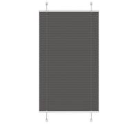 Vidaxl Store Plissé Noir 70x150 Cm Largeur Du Tissu 69,4 Cm Polyester