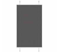 vidaXL Store plissé noir 70x150 cm largeur du tissu 69,4 cm polyester, store plissé de fenêtre, store accordéon, store 4015137