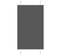 Vidaxl Store Plissé Noir 75x150 Cm Largeur Du Tissu 74,4 Cm Polyester
