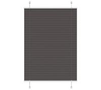 Vidaxl Store Plissé Noir 85x100 Cm Largeur Du Tissu 84,4 Cm Polyester