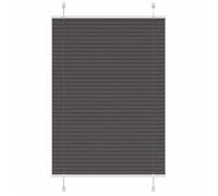 Vidaxl Store Plissé Noir 85x100 Cm Largeur Du Tissu 84,4 Cm Polyester