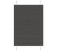 Vidaxl Store Plissé Noir 85x150 Cm Largeur Du Tissu 84,4 Cm Polyester