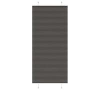 vidaXL Store plissé Noir 85x200 cm Largeur du Tissu 84,4 cm Polyester, Store plissé de fenêtre, Store accordéon, Store plissé de véranda