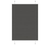 Vidaxl Store Plissé Noir 90x150 Cm Largeur Du Tissu 89,4 Cm Polyester