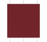 Vidaxl Store Plissé Rouge Bordeaux 120x100 Cm Largeur Du Tissu 119,4cm