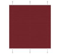 Vidaxl Store Plissé Rouge Bordeaux 120x150 Cm Largeur Du Tissu 119,4cm