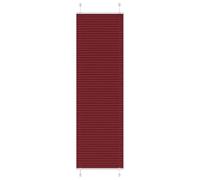 vidaXL Store plissé Rouge Bordeaux 55x200 cm Largeur du Tissu 54,4 cm, Store plissé de fenêtre, Store accordéon, Store plissé de véranda